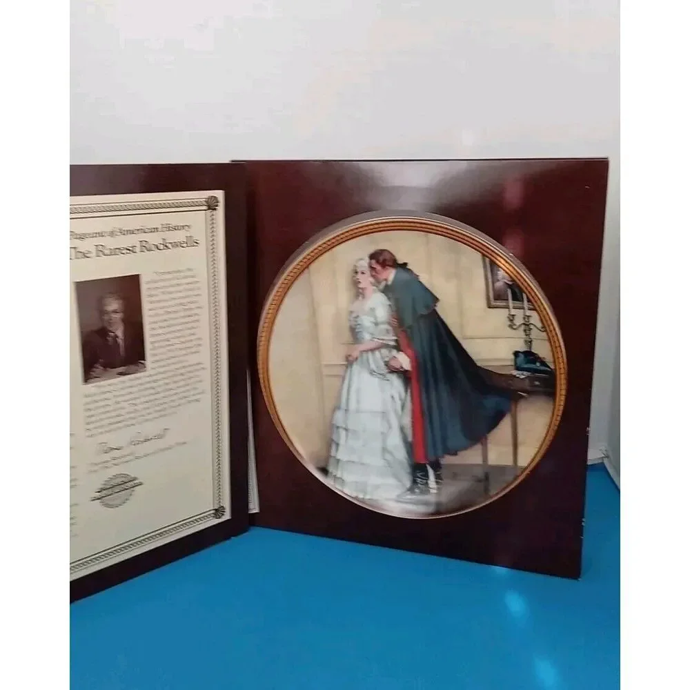 Norman Rockwell‎ 'The Rarest Rockwells' Colonial Scene Collector Plate e